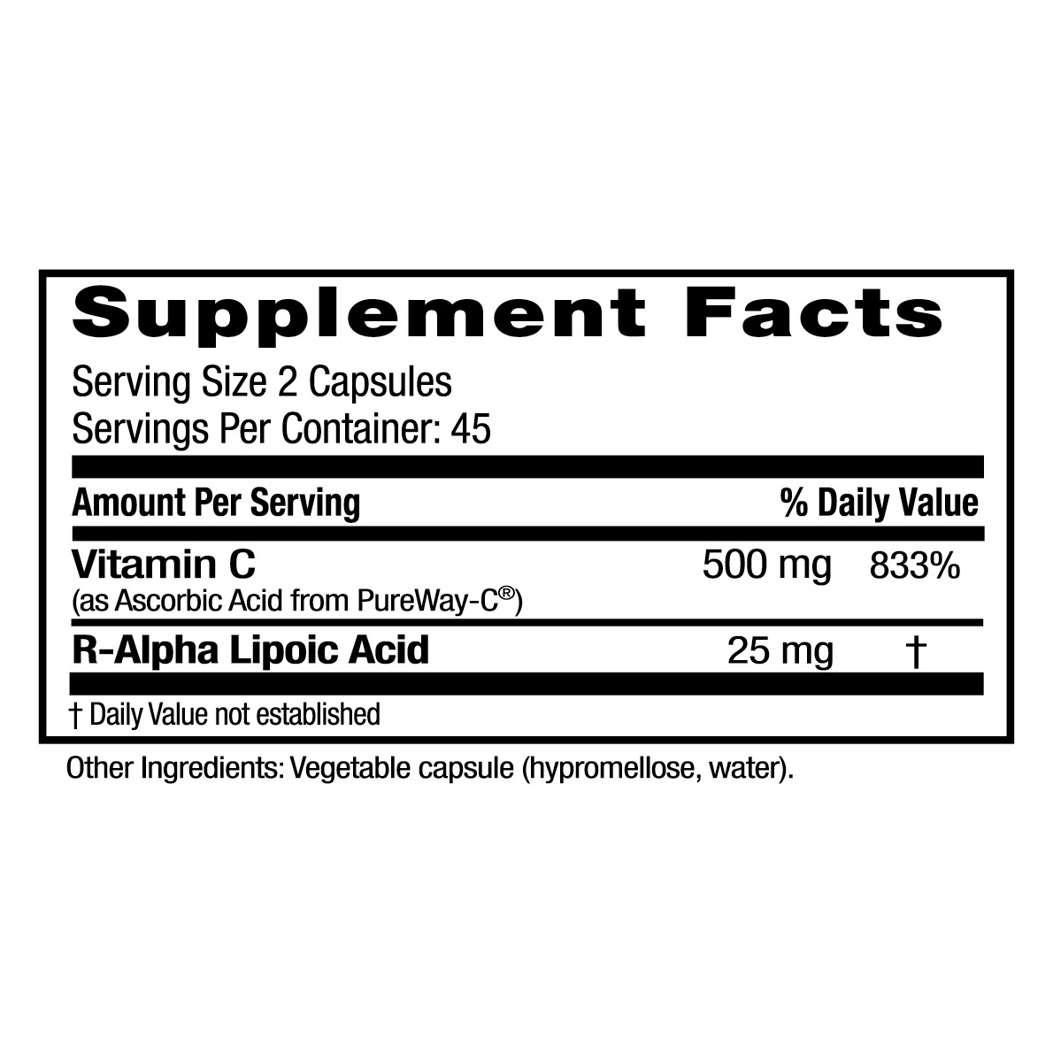 Vitamin C + R-ALA
