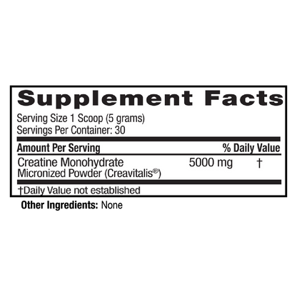 Stenger Creatine Wellness supplement facts