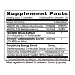 Supplement Facts for Adrenal Wellness