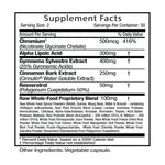 Supplement Facts for GlucoWellness