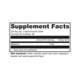Supplement Facts for Melatonin-PL