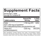 Supplement Facts for Methyl B12 Plus