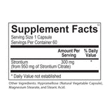 Supplement Facts for Strontium Wellness