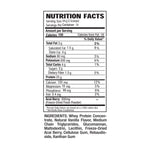 Supplement Facts for Whey Acai Protein